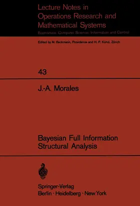 Morales |  Bayesian Full Information Structrual Analysis | Buch |  Sack Fachmedien