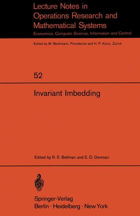 Denman / Bellman |  Invariant Imbedding | Buch |  Sack Fachmedien