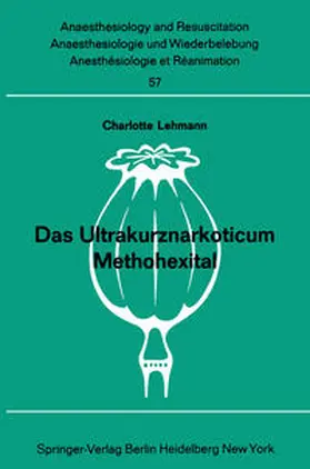 Lehmann |  Das Ultrakurznarkoticum Methohexital | Buch |  Sack Fachmedien
