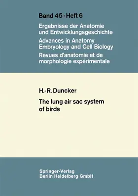 Duncker |  The Lung Air Sac System of Birds | Buch |  Sack Fachmedien
