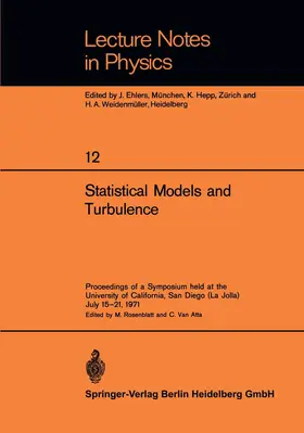 Rosenblatt / Atta |  Statistical Models and Turbulence | Buch |  Sack Fachmedien