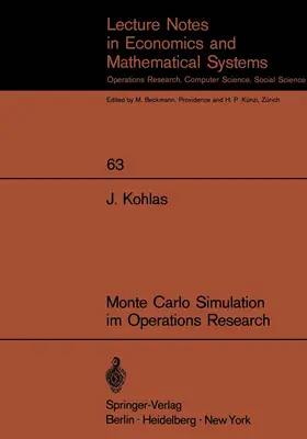 Kohlas |  Monte Carlo Simulation im Operations Research | Buch |  Sack Fachmedien