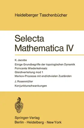 Jacobs / Rosenmüller |  Selecta Mathematica IV | Buch |  Sack Fachmedien