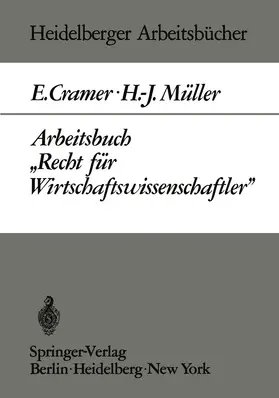 Cramer / Müller |  Arbeitsbuch "Recht für Wirtschaftswissenschaftler" | Buch |  Sack Fachmedien