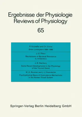 Adrian / Renold / Helmreich |  Ergebnisse der Physiologie / Reviews of Physiology | Buch |  Sack Fachmedien