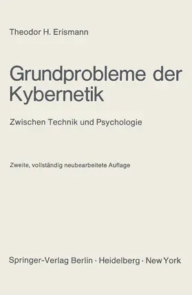 Erismann |  Grundprobleme der Kybernetik | Buch |  Sack Fachmedien