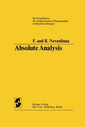 Nevanlinna / Emig |  Absolute Analysis | Buch |  Sack Fachmedien