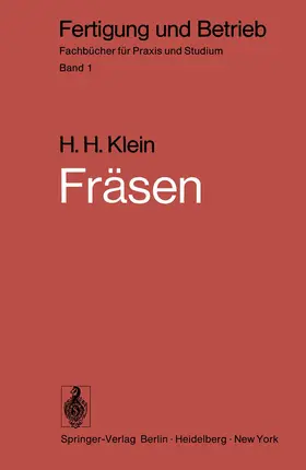 Klein |  Fräsen | Buch |  Sack Fachmedien