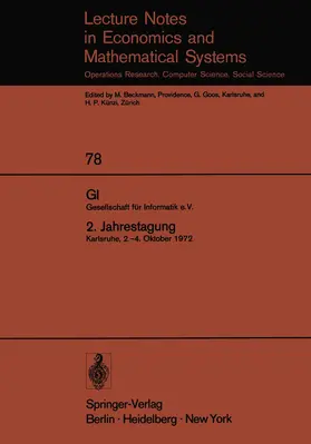 Deussen |  GI. Gesellschaft für Informatik e.V. 2. Jahrestagung | Buch |  Sack Fachmedien