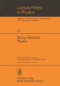 Vancura / Rühl |  Strong Interaction Physics | Buch |  Sack Fachmedien