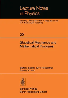 Lenard |  Statistical Mechanics and Mathematical Problems | Buch |  Sack Fachmedien