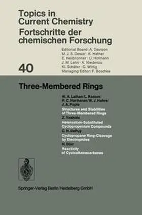 Davison / Dewar |  Three-Membered Rings | Buch |  Sack Fachmedien