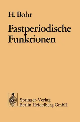 Bohr |  Fastperiodische Funktionen | Buch |  Sack Fachmedien