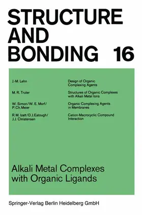 Lehn / Truter / Simon |  Alkali Metal Complexes with Organic Ligands | Buch |  Sack Fachmedien