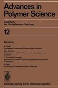 Cantow / Dall’Asta / Ferry |  Advances in Polymer Science | Buch |  Sack Fachmedien