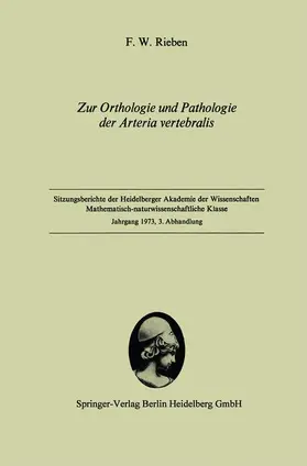 Rieben |  Zur Orthologie und Pathologie der Arteria vertebralis | Buch |  Sack Fachmedien