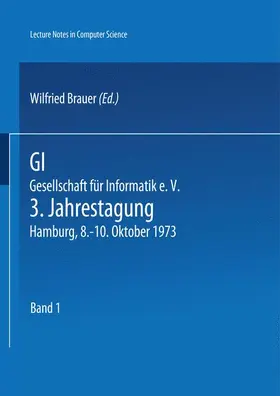 Brauer |  GI - 3. Jahrestagung | Buch |  Sack Fachmedien