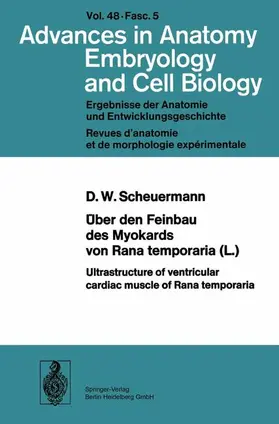 Scheuermann |  Über den Feinbau des Myocards von Rana temporaria (L.) / Ultrastructure of ventricular cardiac muscle of Rana temporaria | Buch |  Sack Fachmedien