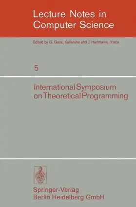 Nepomniaschy / Ershov |  International Symposium on Theoretical Programming | Buch |  Sack Fachmedien