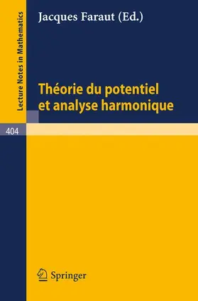 Faraut |  Theorie du Potentiel et Analyse Harmonique | Buch |  Sack Fachmedien
