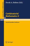 Holton |  Combinatorial Mathematics II | Buch |  Sack Fachmedien