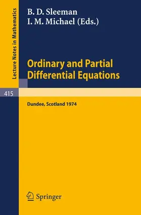 Sleeman / Michael |  Ordinary and Partial Differential Equations | Buch |  Sack Fachmedien
