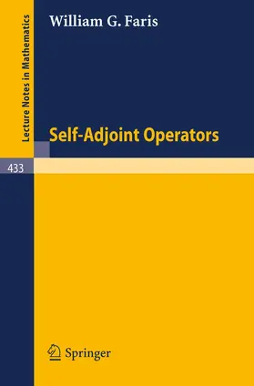 Faris |  Self-Adjoint Operators | Buch |  Sack Fachmedien