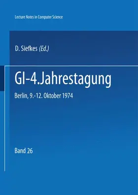 Siefkes |  GI - 4. Jahrestagung | Buch |  Sack Fachmedien