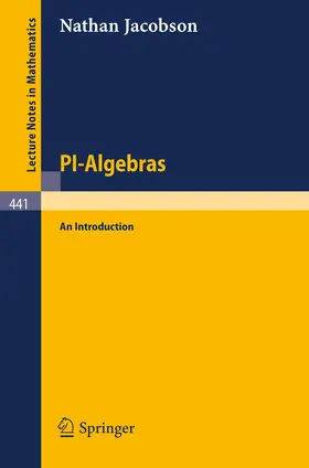 Jacobson |  PI-Algebras | Buch |  Sack Fachmedien