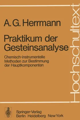 Herrmann |  Praktikum der Gesteinsanalyse | Buch |  Sack Fachmedien