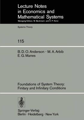 Anderson / Manes / Arbib |  Foundations of System Theory: Finitary and Infinitary Conditions | Buch |  Sack Fachmedien