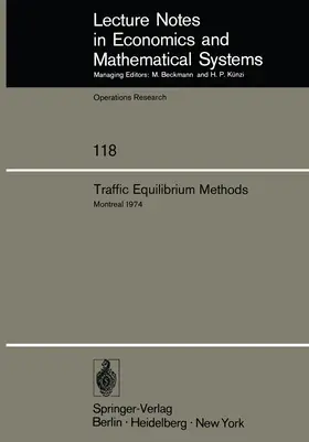 Florian |  Traffic Equilibrium Methods | Buch |  Sack Fachmedien