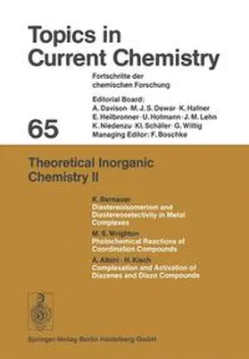 Boschke |  Theoretical Inorganic Chemistry II | Buch |  Sack Fachmedien