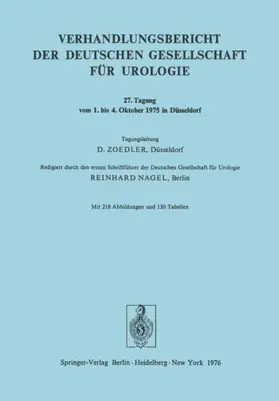 Nagel |  27. Tagung vom 1. bis 4. Oktober 1975 in Düsseldorf | Buch |  Sack Fachmedien