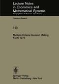 Zeleny |  Multiple Criteria Decision Making Kyoto 1975 | Buch |  Sack Fachmedien