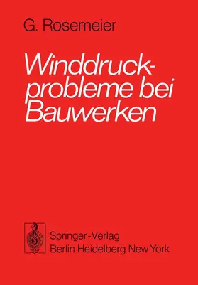 Rosemeier |  Winddruckprobleme bei Bauwerken | Buch |  Sack Fachmedien