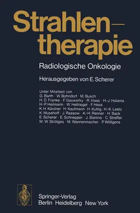 Scherer |  Strahlentherapie | Buch |  Sack Fachmedien