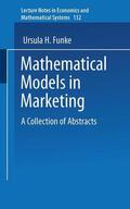 Funke |  Mathematical Models in Marketing | Buch |  Sack Fachmedien