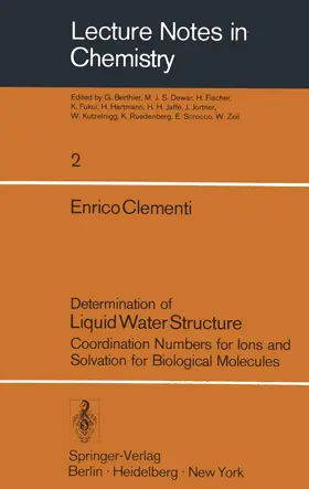 Clementi |  Determination of Liquid Water Structure | Buch |  Sack Fachmedien