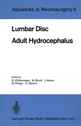Wüllenweber / Brock / Spoerri |  Lumbar Disc Adult Hydrocephalus | Buch |  Sack Fachmedien