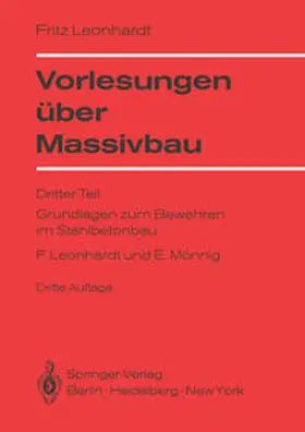 Leonhardt / Mönnig |  Vorlesungen über Massivbau | Buch |  Sack Fachmedien