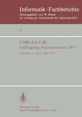 Schmidt |  Fachtagung Prozessrechner 1977 | Buch |  Sack Fachmedien
