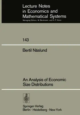 Näslund | An Analysis of Economic Size Distributions | Buch | 978-3-540-08142-5 | www.sack.de