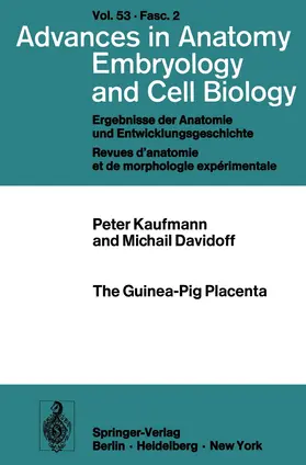 Kaufmann / Davidoff |  The Guinea-Pig Placenta | Buch |  Sack Fachmedien