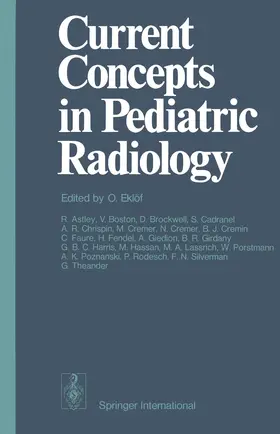 Eklöf |  Current Concepts in Pediatric Radiology | Buch |  Sack Fachmedien