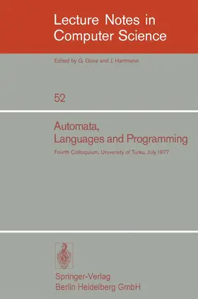 Salomaa / Steinby |  Automata, Languages and Programming | Buch |  Sack Fachmedien