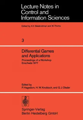 Hagedorn / Olsder / Knobloch |  Differential Games and Applications | Buch |  Sack Fachmedien