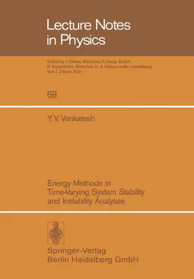 Venkatesh |  Energy Methods in Time-Varying System Stability and Instability Analyses | Buch |  Sack Fachmedien