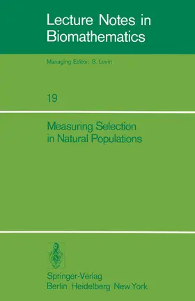 Fenchel / Christiansen |  Measuring Selection in Natural Populations | Buch |  Sack Fachmedien