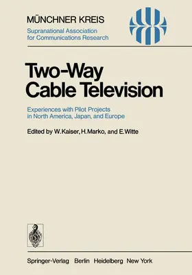 Kaiser / Marko / Witte |  Two-Way Cable Television | Buch |  Sack Fachmedien